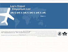 Tablet Screenshot of leestravelemporium.com